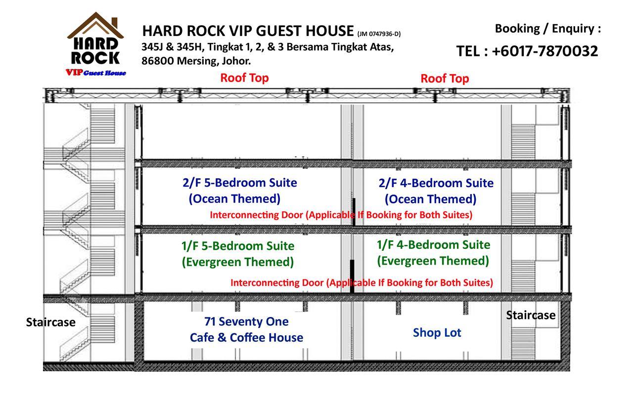 Hard Rock Vip Guest House Mersing Kültér fotó